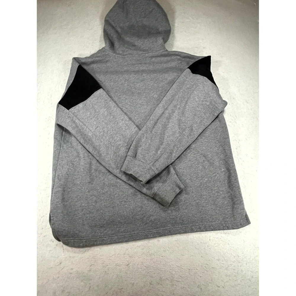 Pittsburgh Steelers Hoodie Mens Medium Heather Gray Nike NFL Fleece Sweatshirt